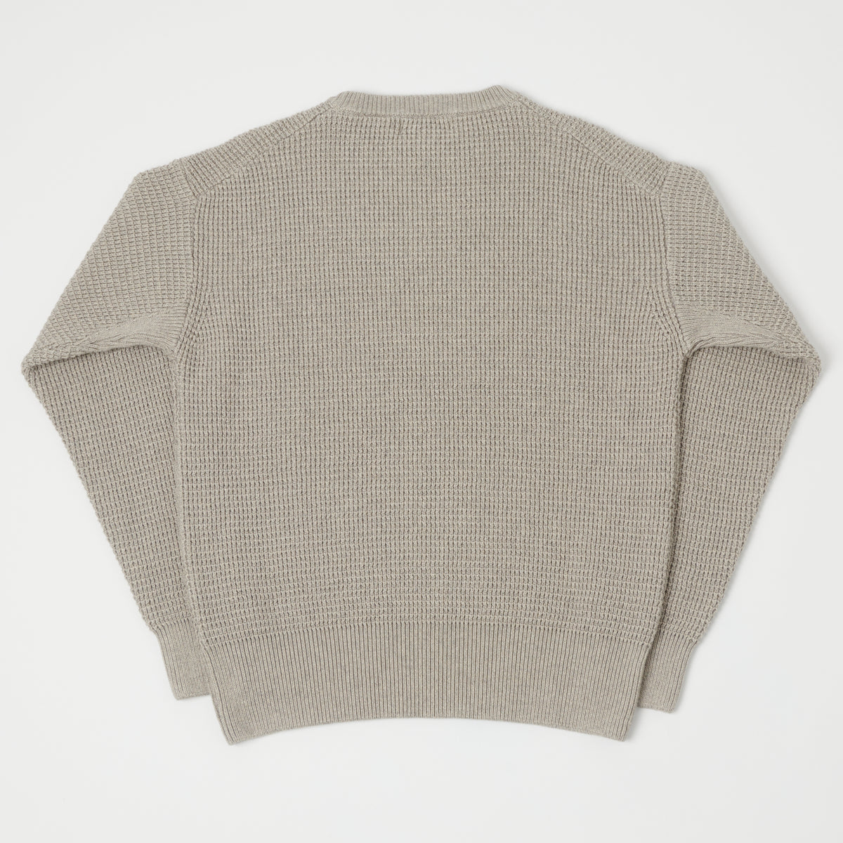 Merz b. Schwanen Waffle Knit Pullover - Grey Melange