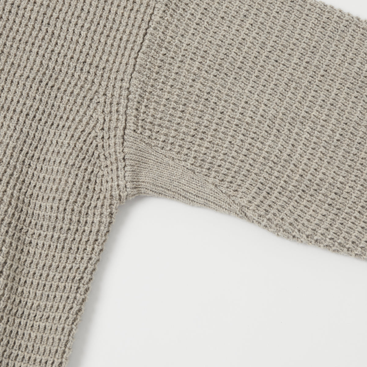 Merz b. Schwanen Waffle Knit Pullover - Grey Melange