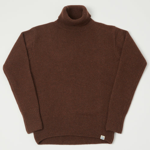 Merz b. Schwanen Wool Cashmere Knit Turtleneck - Chestnut