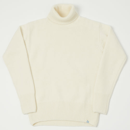 Merz b. Schwanen Wool Cashmere Knit Turtleneck - Nature