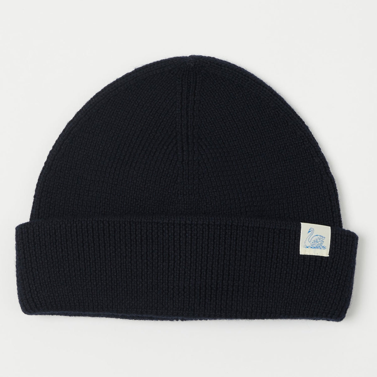 Merz b. Schwanen Classic Wool Beanie - Dark Navy