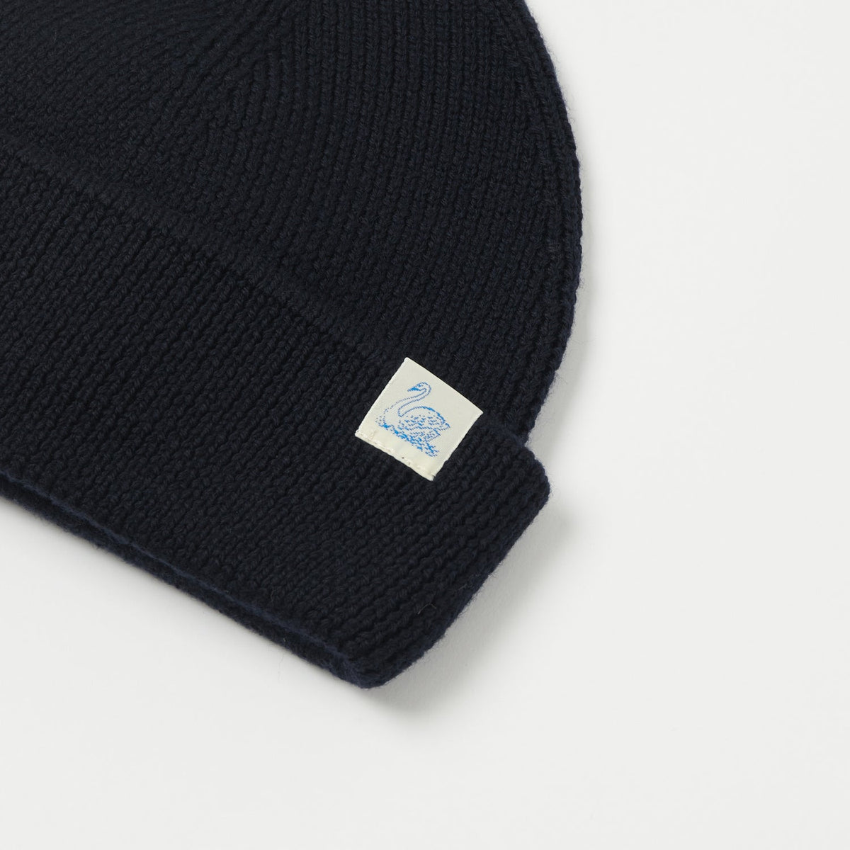 Merz b. Schwanen Classic Wool Beanie - Dark Navy