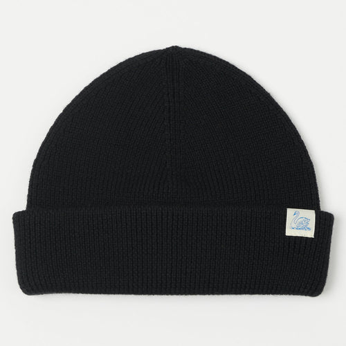 Merz b. Schwanen Classic Wool Beanie - Deep Black