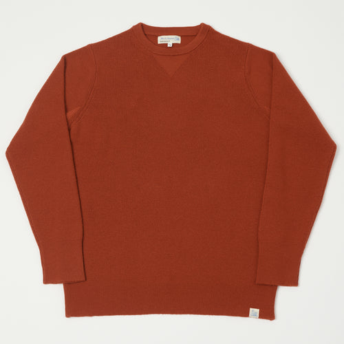 Merz b. Schwanen Ribbed Merino Wool Pullover - Clay