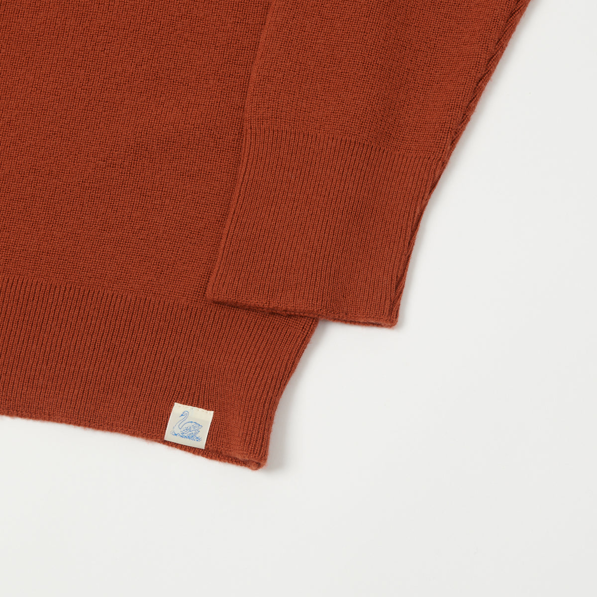 Merz b. Schwanen Ribbed Merino Wool Pullover - Clay