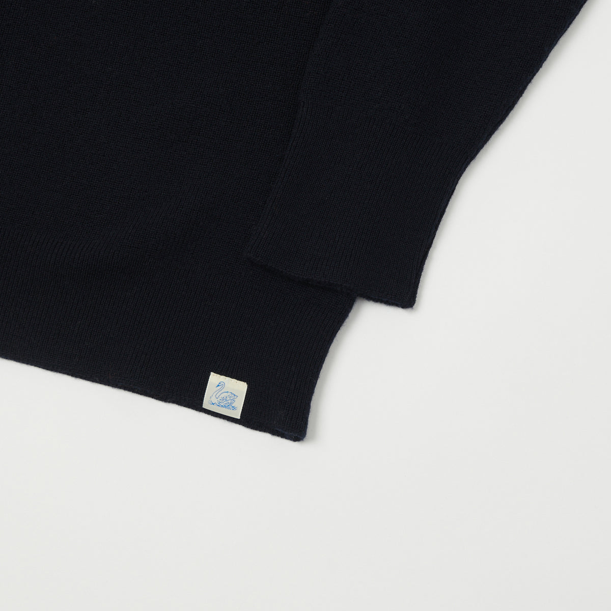 Merz b. Schwanen Ribbed Merino Wool Pullover - Dark Navy