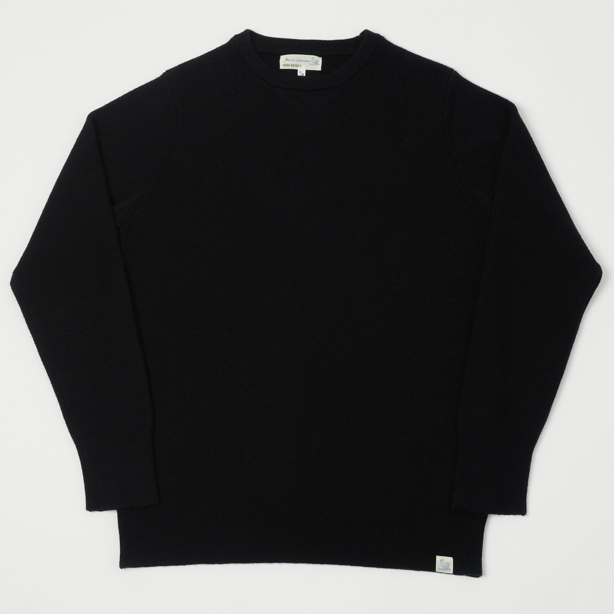 Merz b. Schwanen Ribbed Merino Wool Pullover - Deep Black