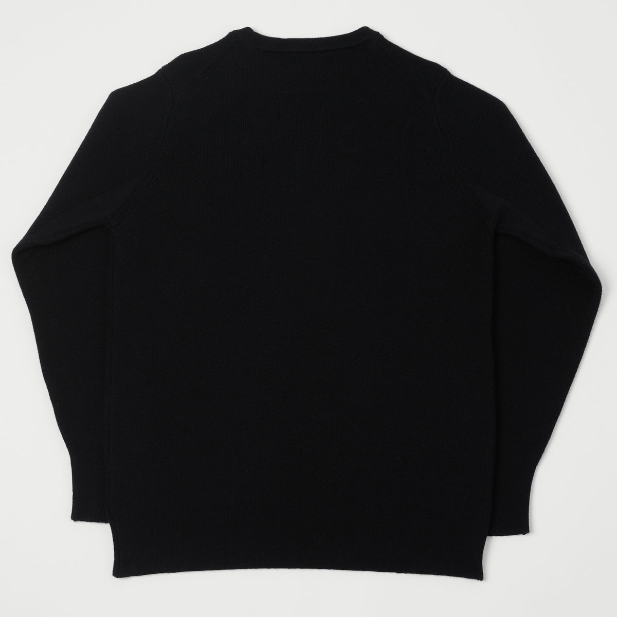 Merz b. Schwanen Ribbed Merino Wool Pullover - Deep Black