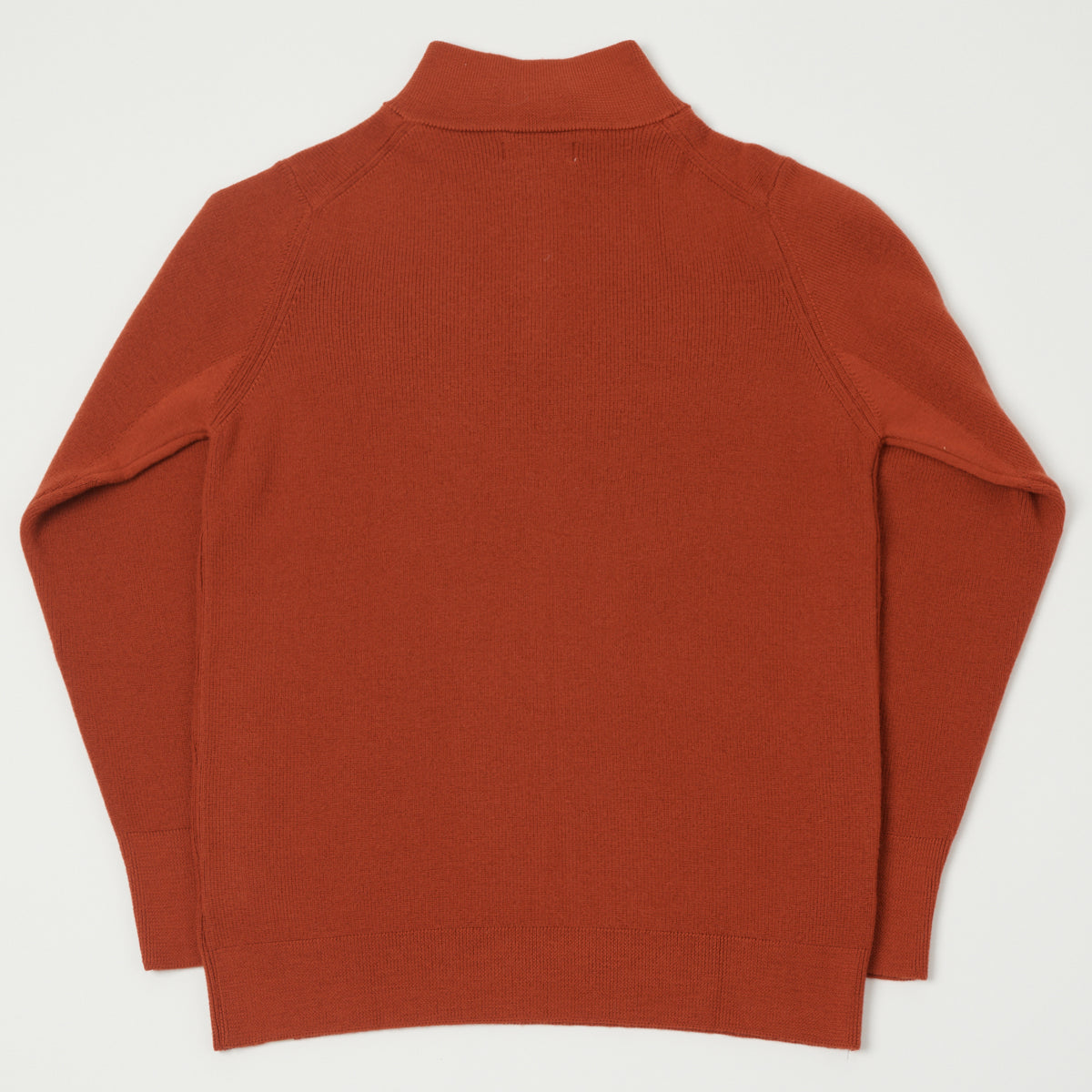 Merz b. Schwanen Merino Wool Quarter Zip Pullover - Clay