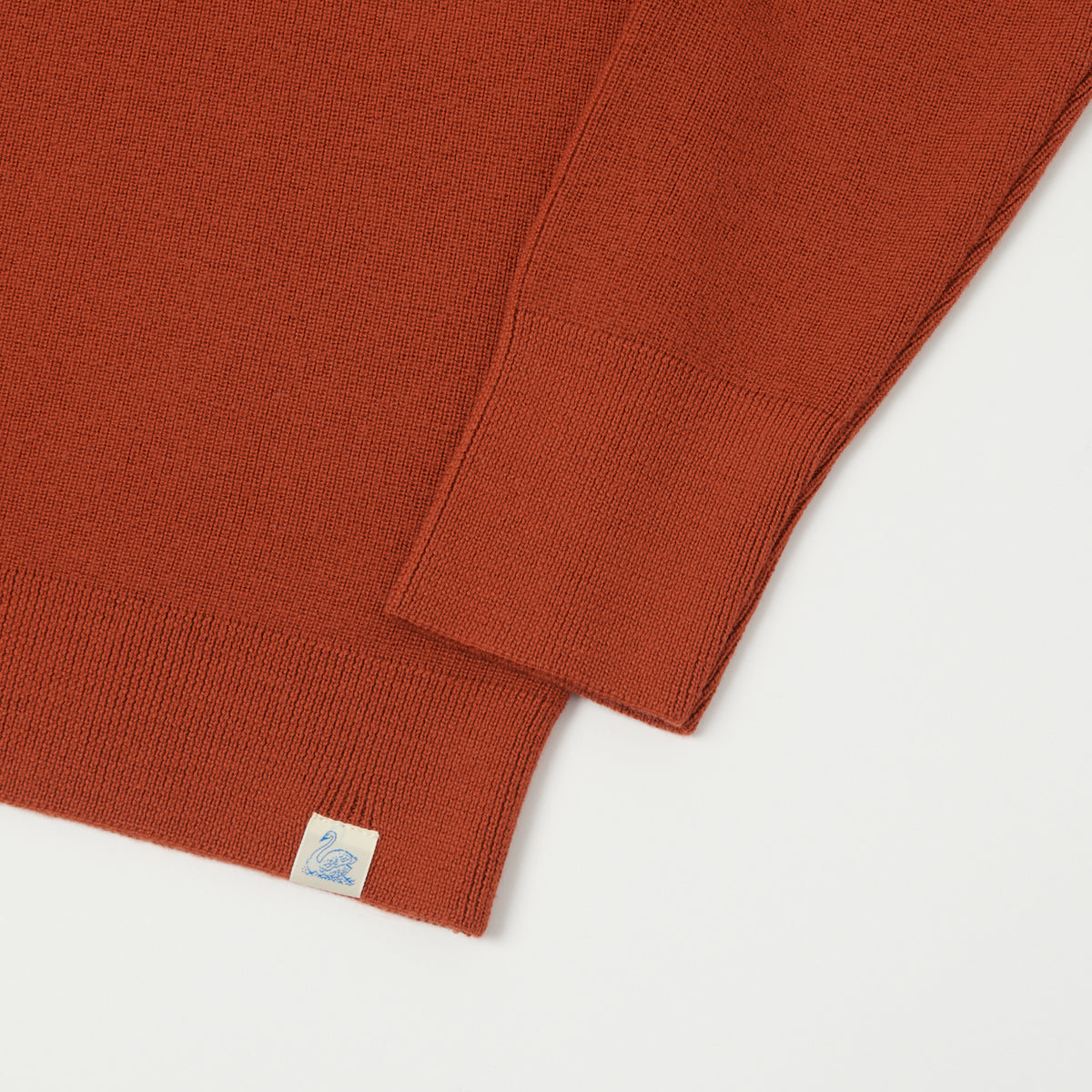 Merz b. Schwanen Merino Wool Quarter Zip Pullover - Clay