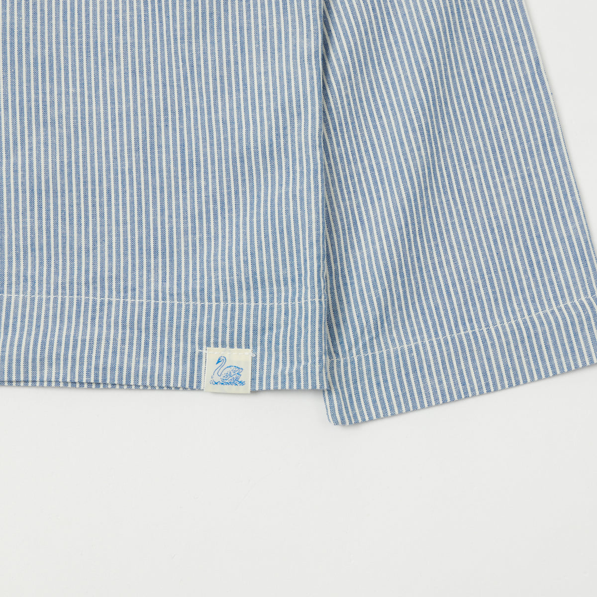 Merz b. Schwanen Pyjama Top - Denim Blue/Natural