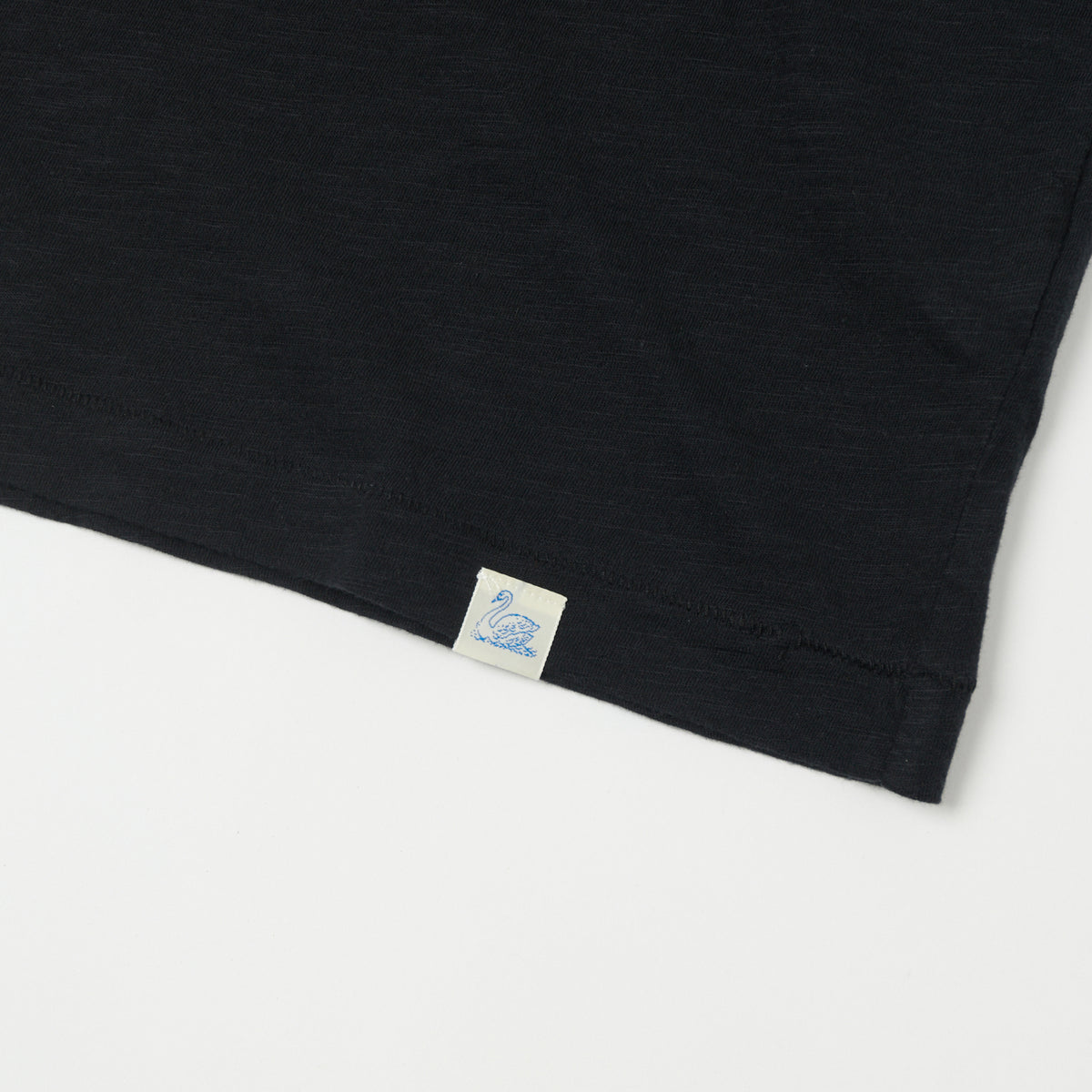 Merz b. Schwanen SCT04 Pima Slub Cotton Tee - Deep Black