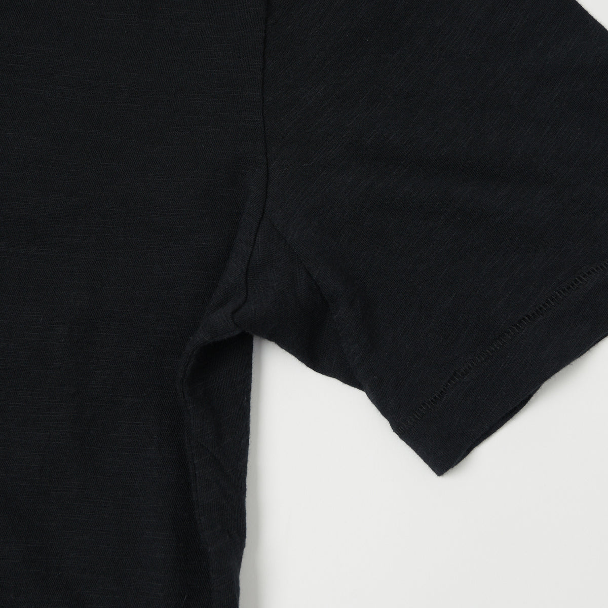 Merz b. Schwanen SCT04 Pima Slub Cotton Tee - Deep Black