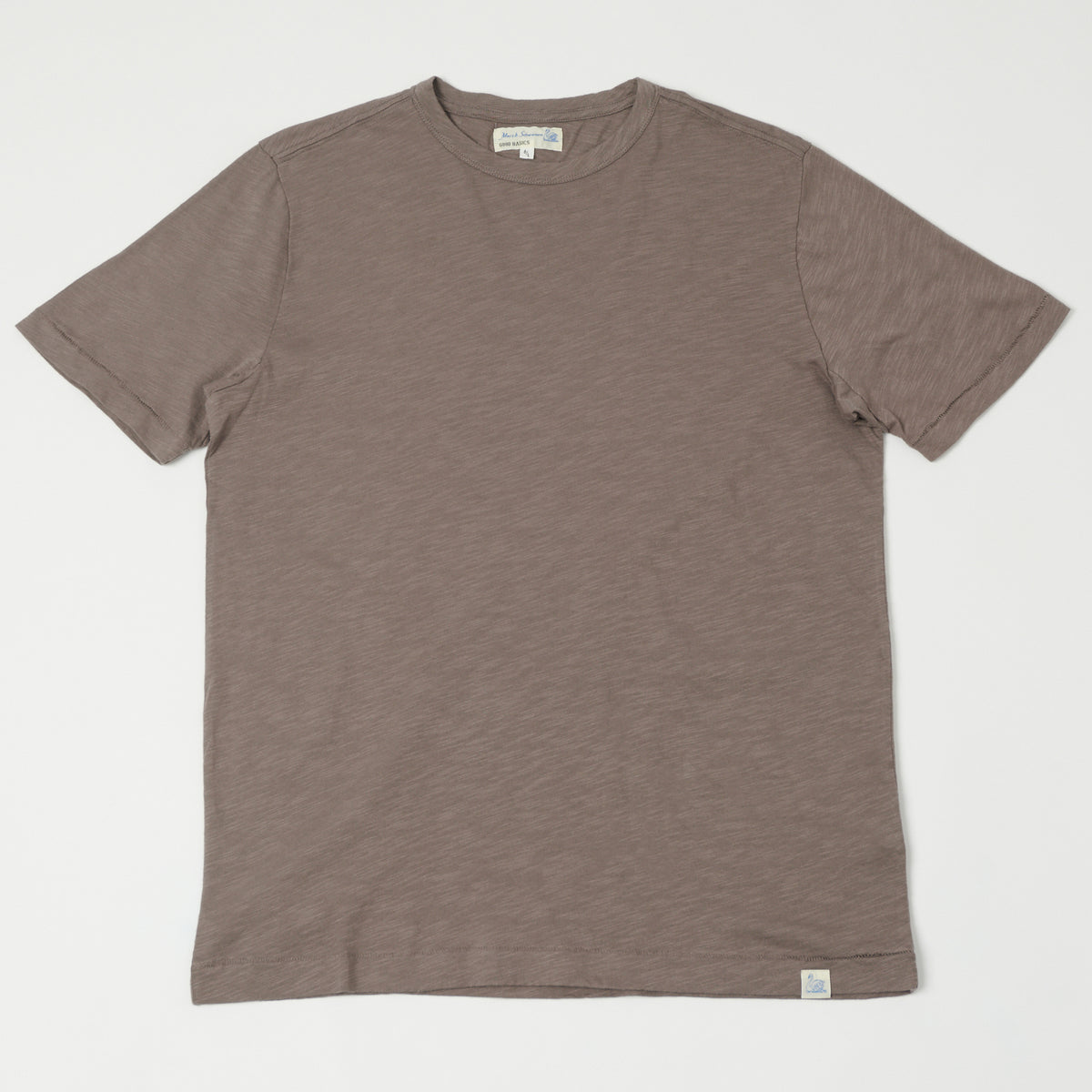 Merz b. Schwanen SCT04 Pima Slub Cotton Tee - Grain