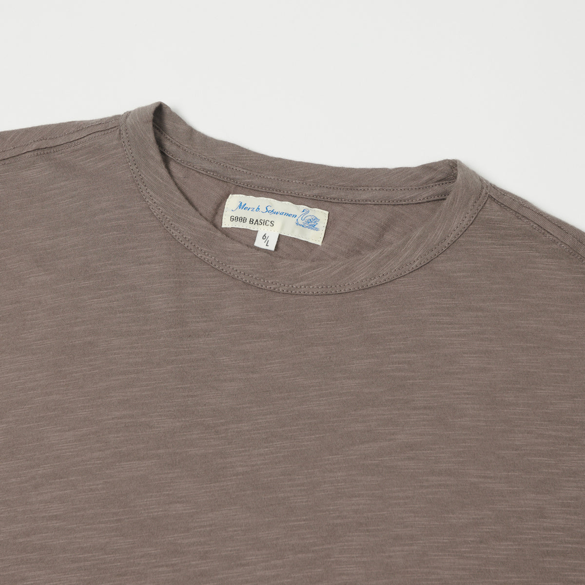 Merz b. Schwanen SCT04 Pima Slub Cotton Tee - Grain