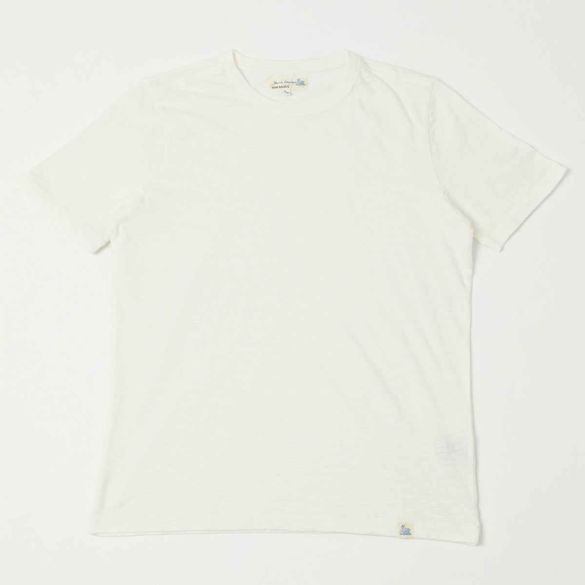 Merz b. Schwanen SCT04 Pima Slub Cotton Tee - White
