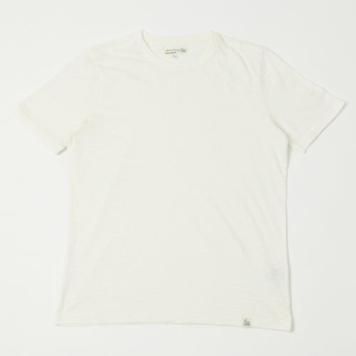 Merz b. Schwanen SCT04 Pima Slub Cotton Tee - White