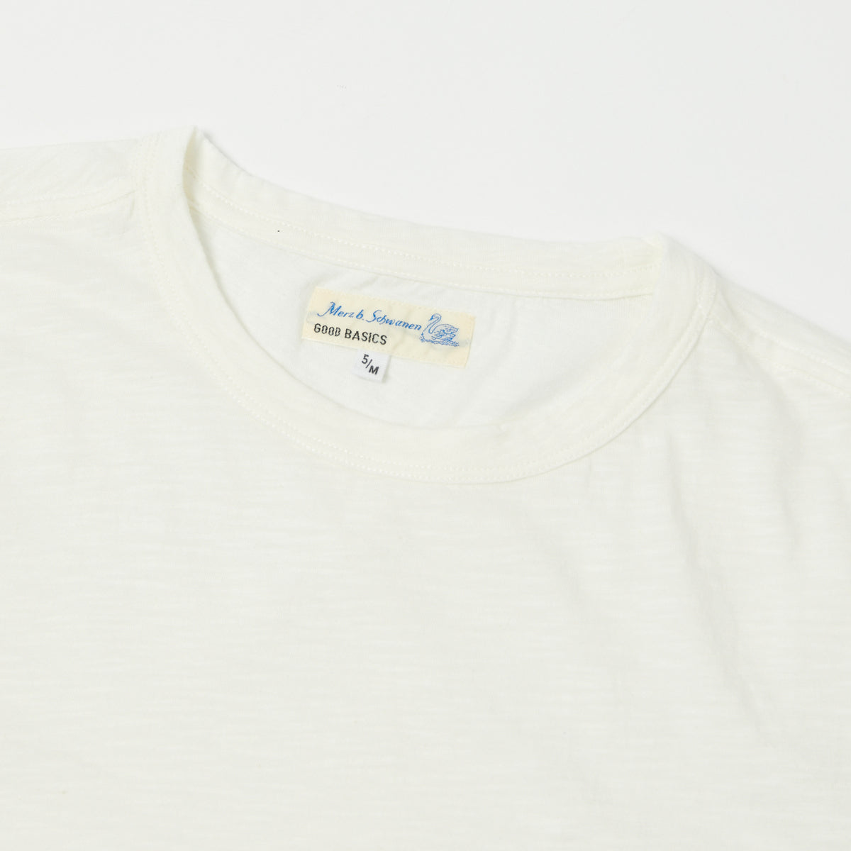 Merz b. Schwanen SCT04 Pima Slub Cotton Tee - White