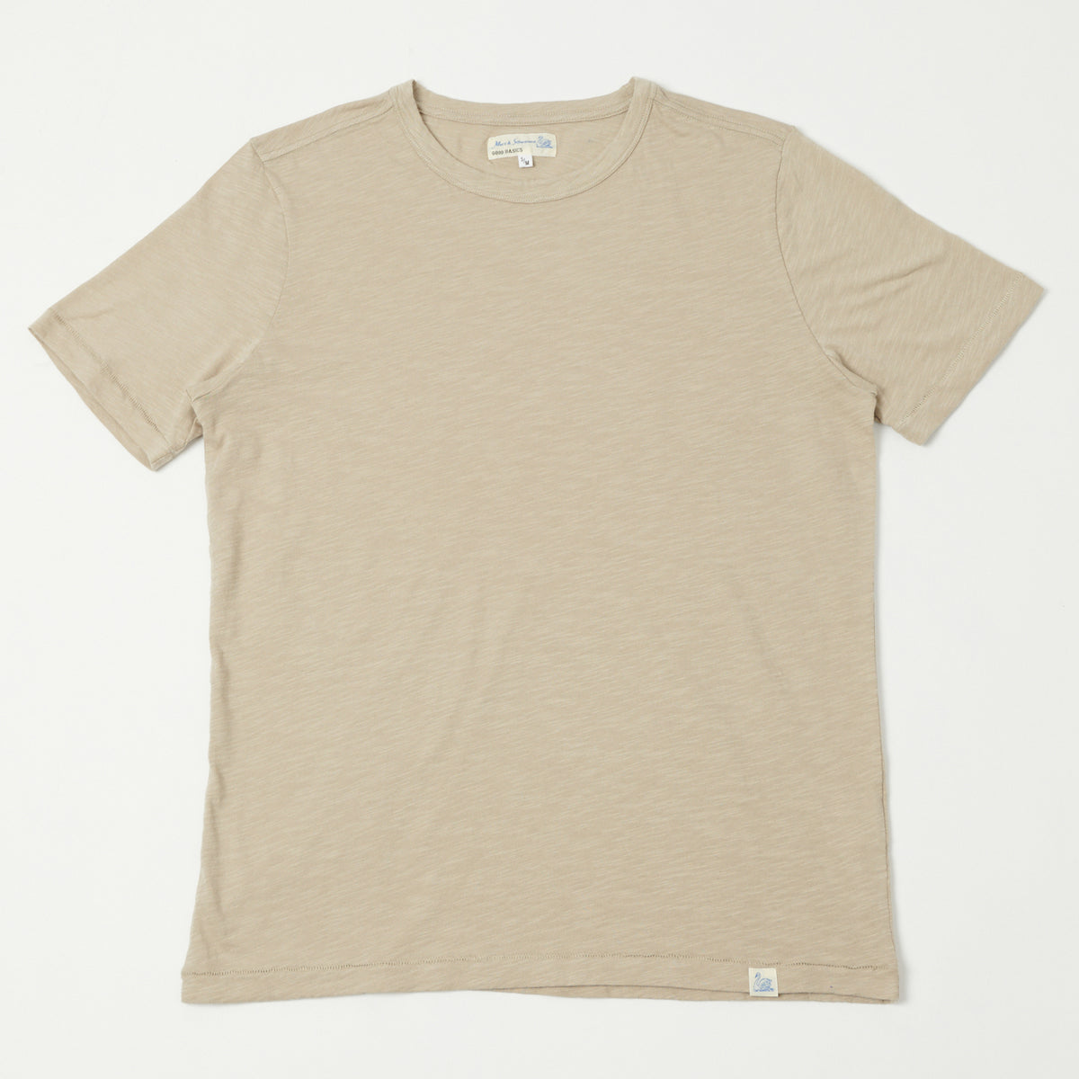 Merz b. Schwanen SCT04 Pima Slub Cotton T-Shirt - Greige