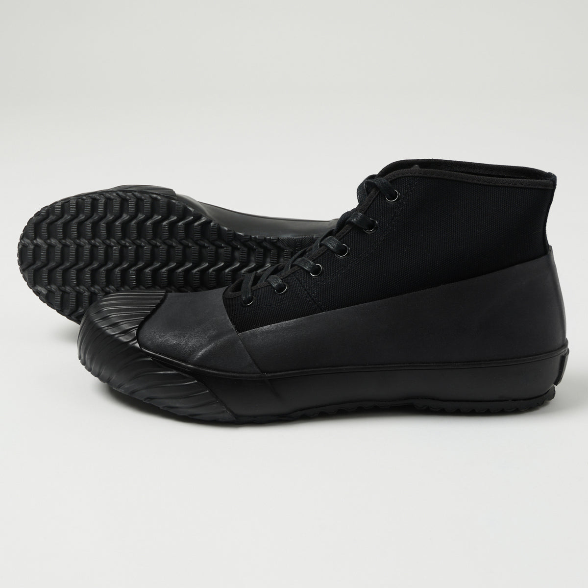 Moonstar 'Alweather' Rubber Covered Hi-Top Sneaker - Black