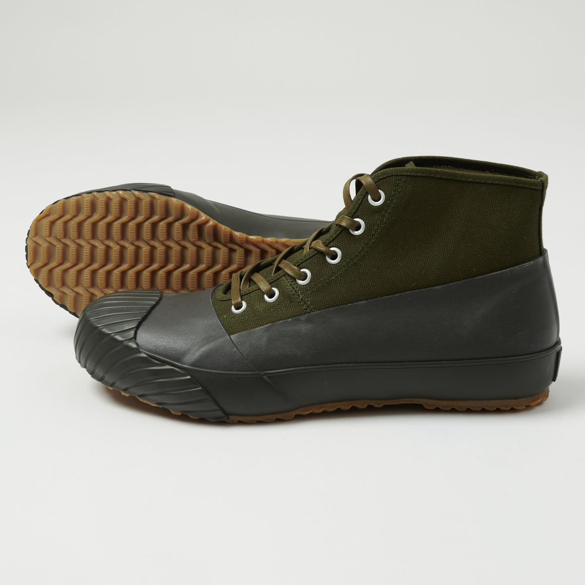 Moonstar 'Alweather' Rubber Covered Hi-Top Sneaker - Khaki