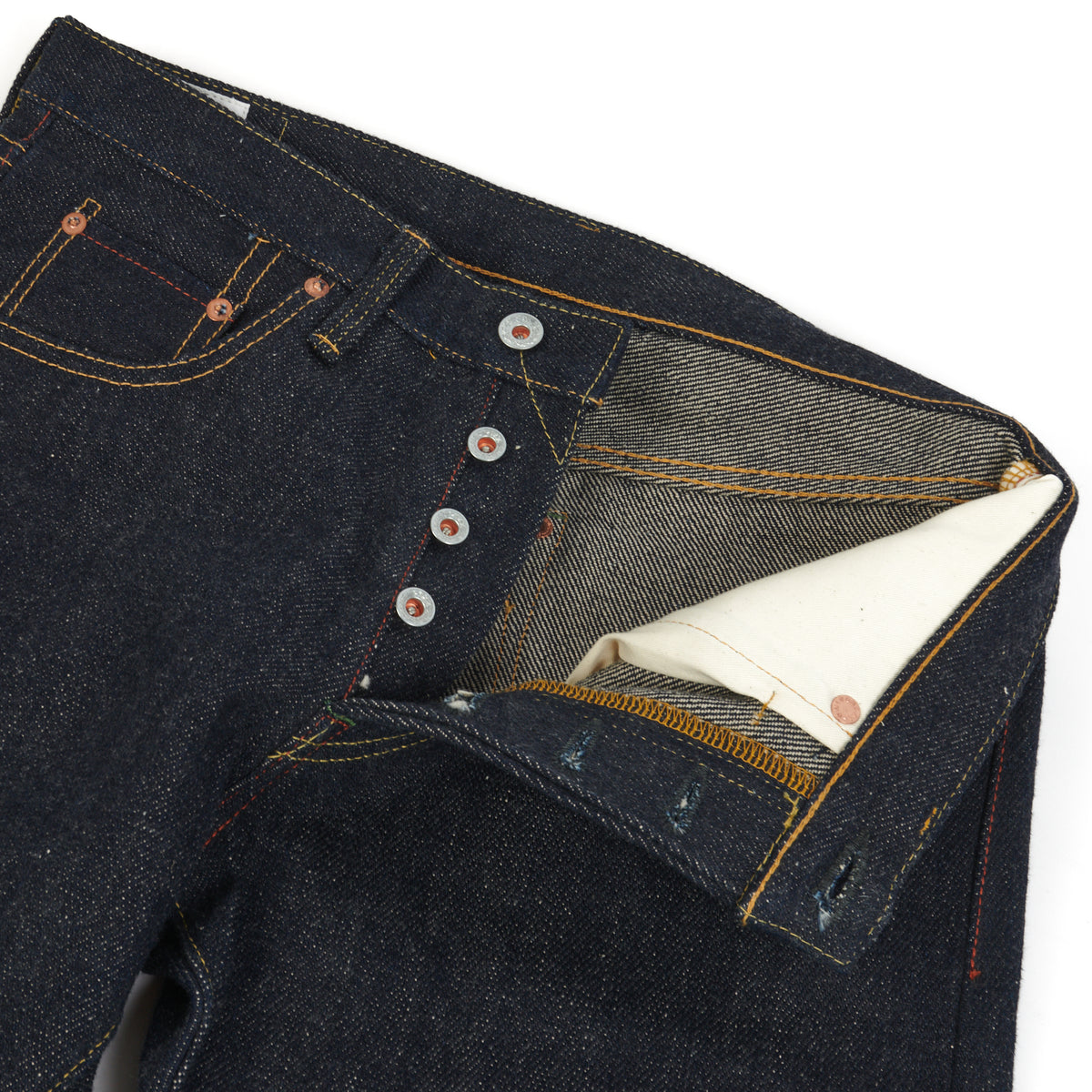 ONI Denim 546 22oz Natural Indigo Slim Straight Jeans - Raw