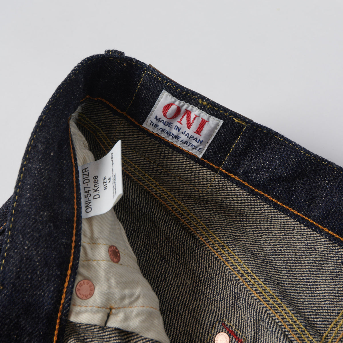 ONI Denim 547DIZR-DK 20oz 'Dark Indigo Secret Denim' Slim Straight Jean - One Wash