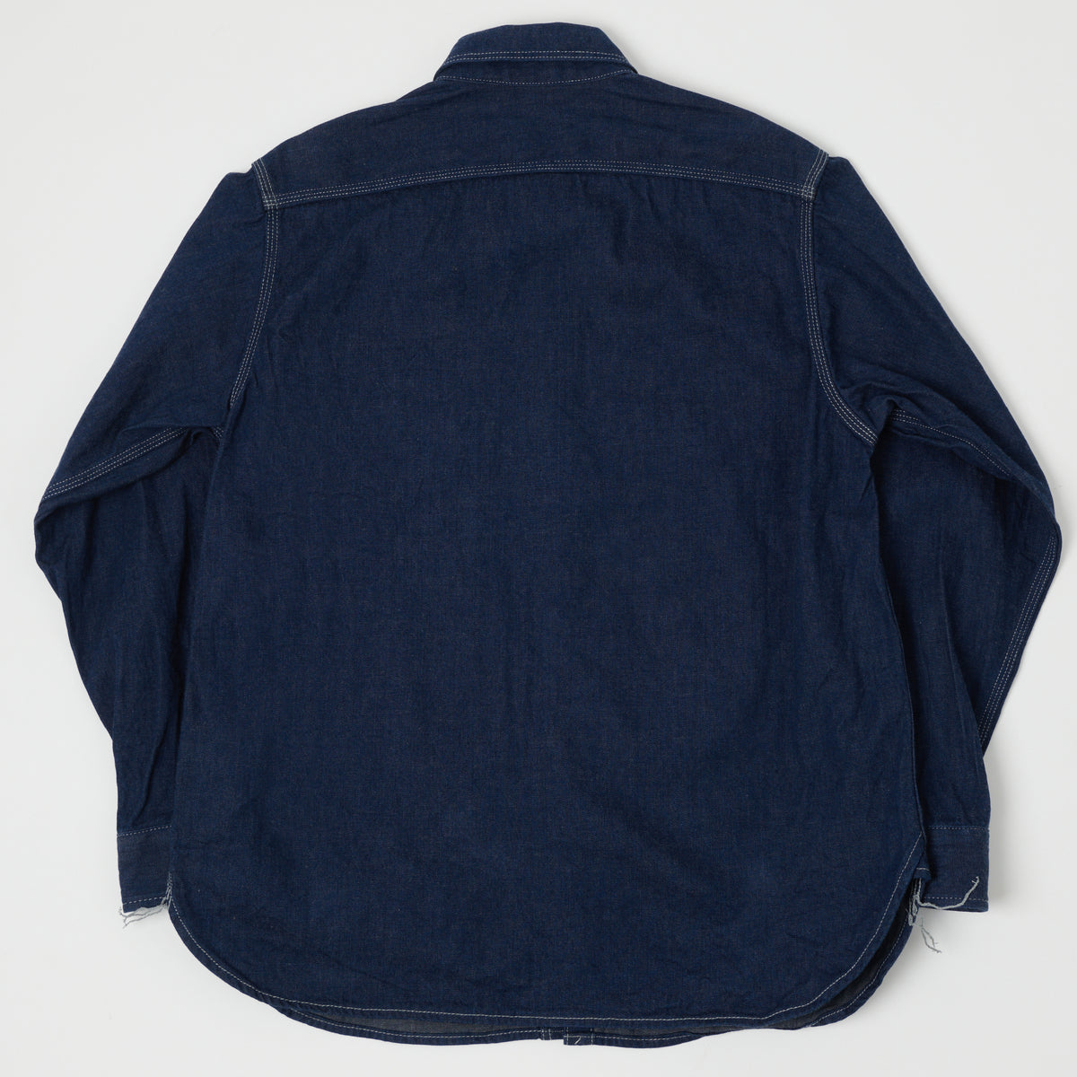 ONI Denim 02105-IDG 'Yokonezu' 10oz Denim Grey Weft Work Shirt - Rinsed