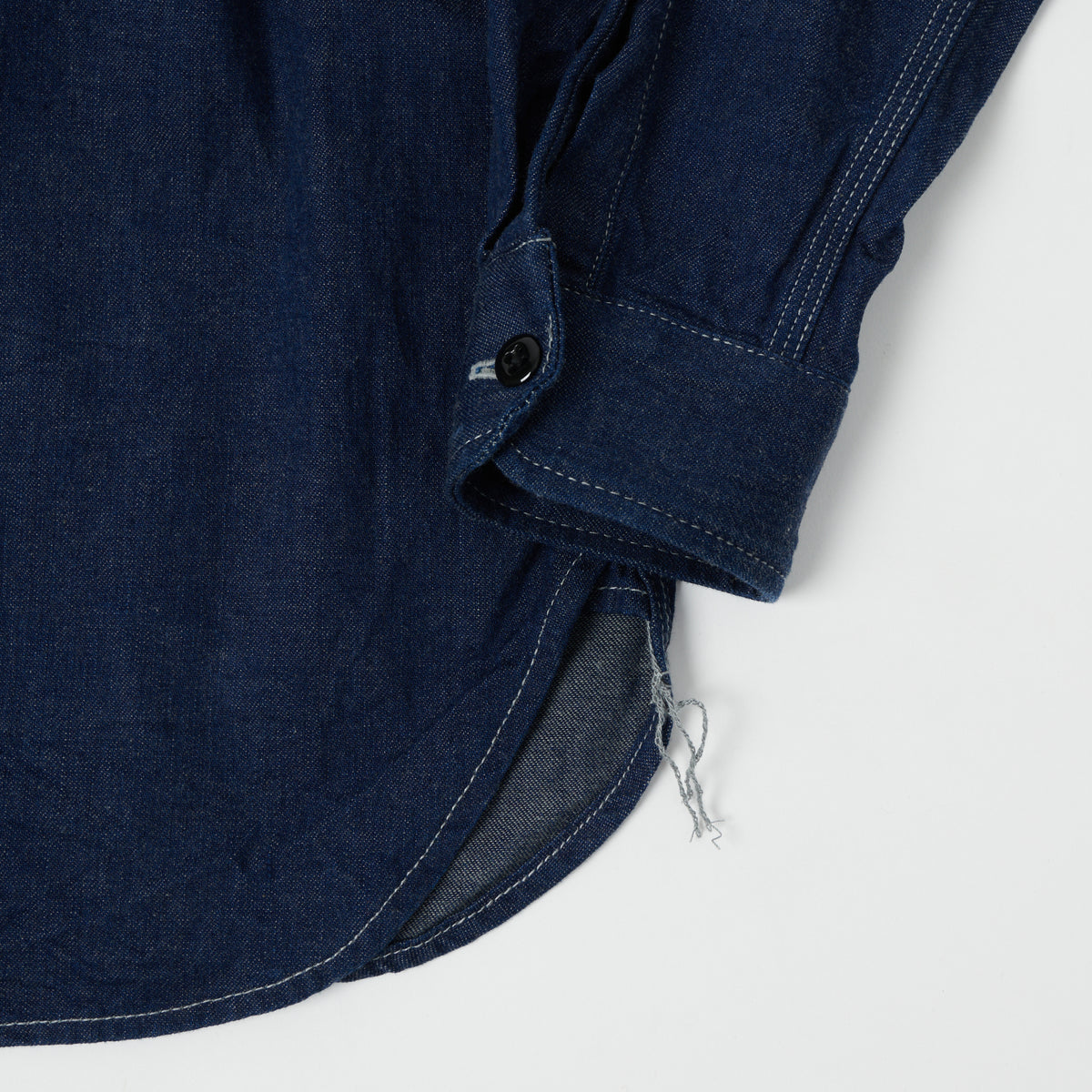 ONI Denim 02105-IDG 'Yokonezu' 10oz Denim Grey Weft Work Shirt - Rinsed