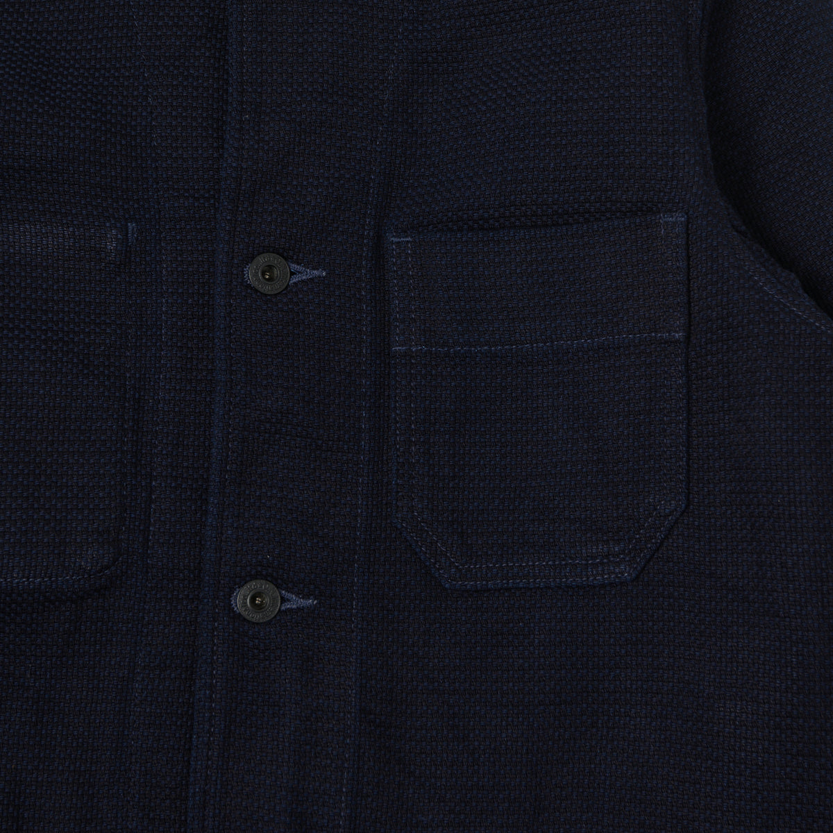 ONI Denim 03100-ID Sashiko Dobby Coverall Jacket - Indigo
