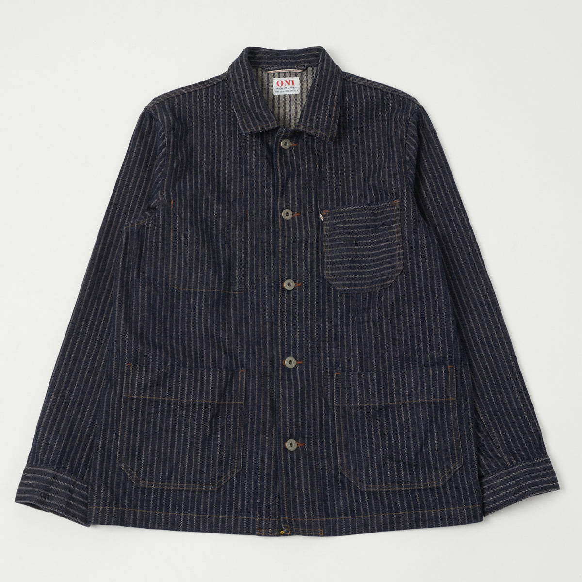 ONI Denim 03101-HJS 12oz Drop Needle Coverall Jacket - One Wash