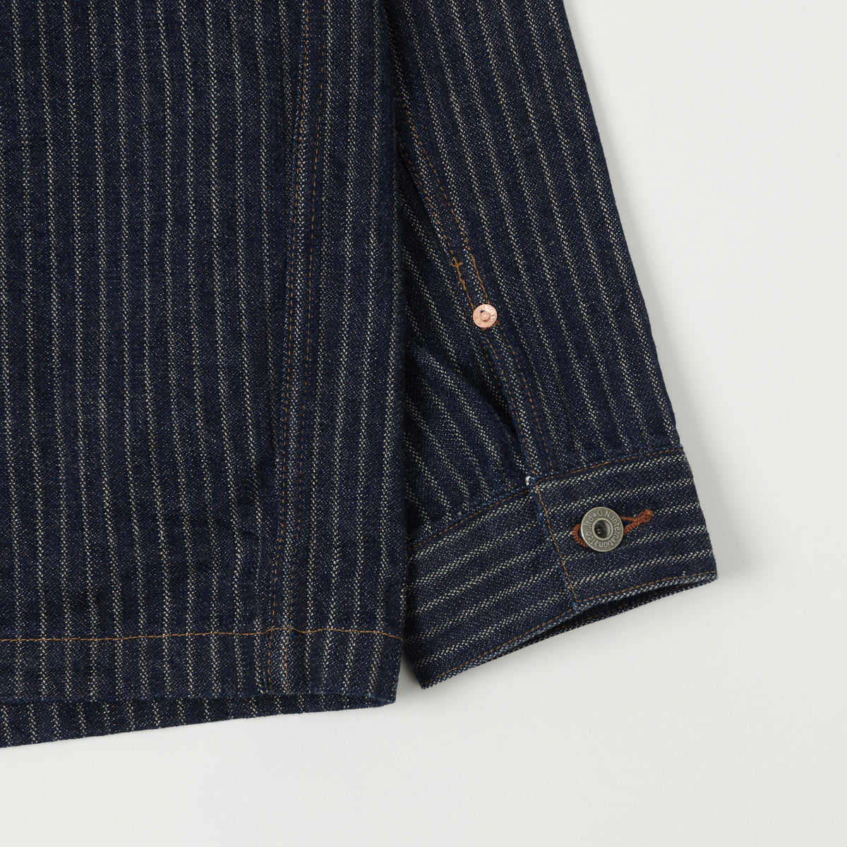 ONI Denim 03101-HJS 12oz Drop Needle Coverall Jacket - One Wash