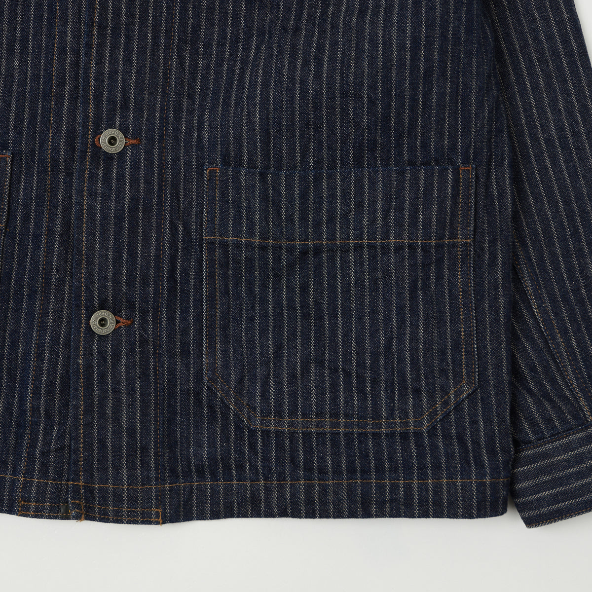 ONI Denim 03101-HJS 12oz Drop Needle Coverall Jacket - One Wash