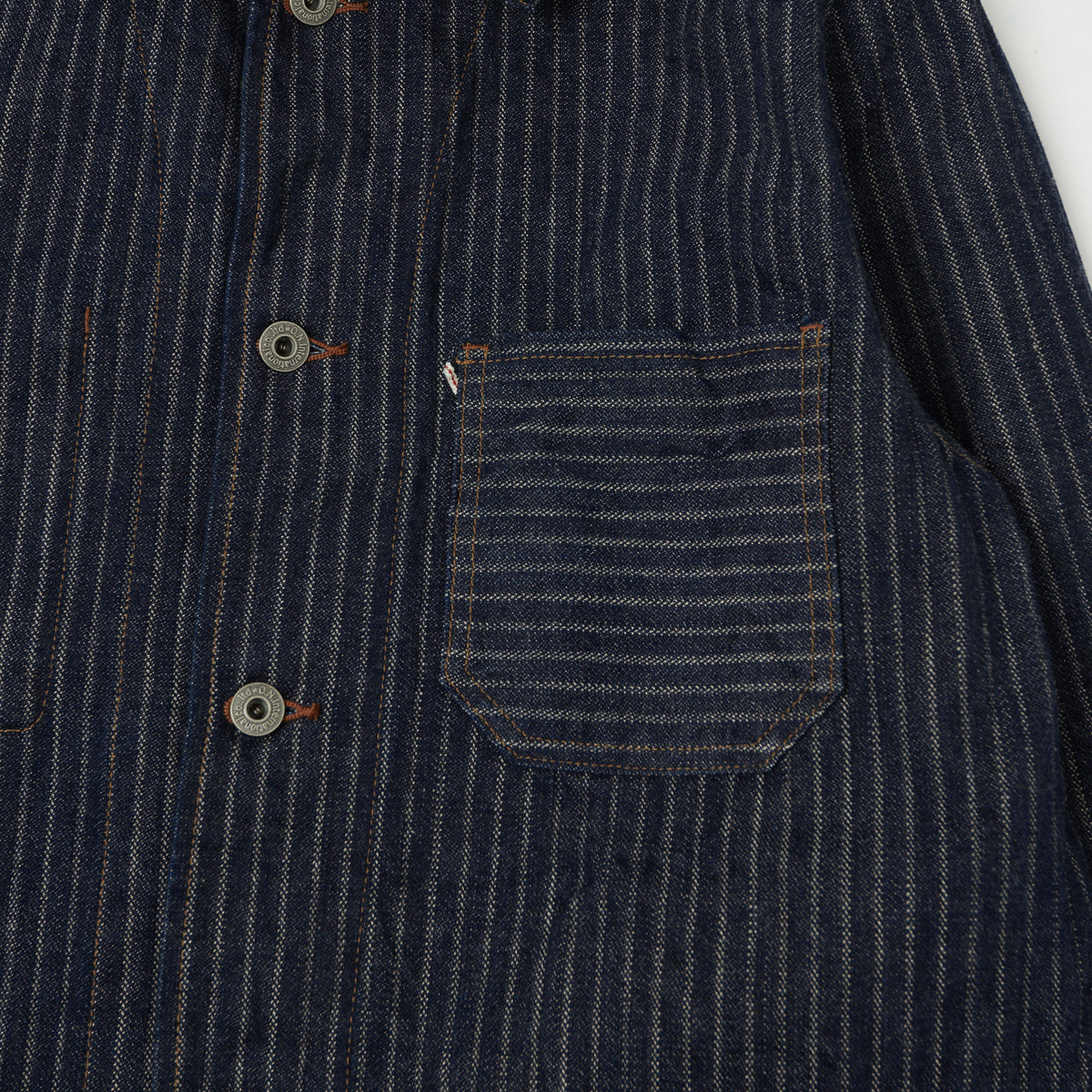 ONI Denim 03101-HJS 12oz Drop Needle Coverall Jacket - One Wash