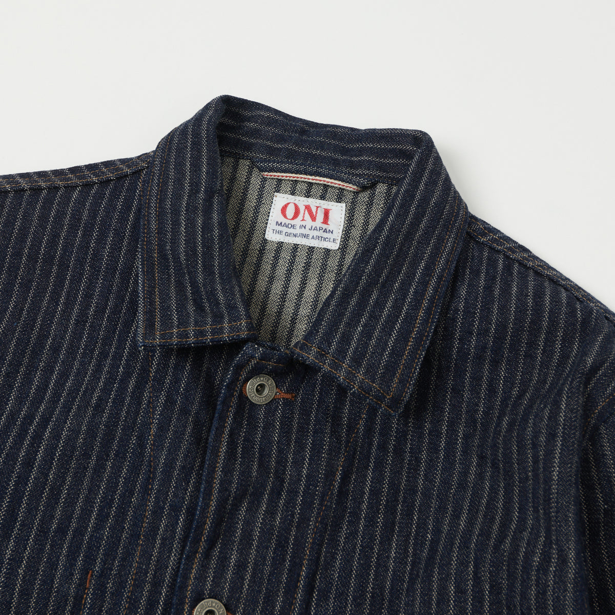 ONI Denim 03101-HJS 12oz Drop Needle Coverall Jacket - One Wash