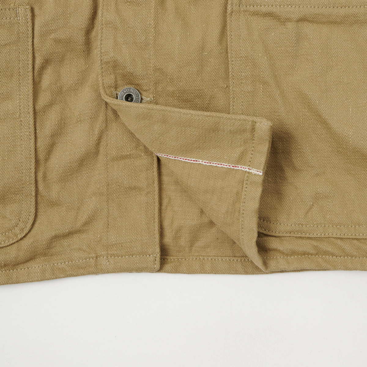 ONI Denim 03501-KHBESF Sulfur Coverall Jacket - Khaki Beige