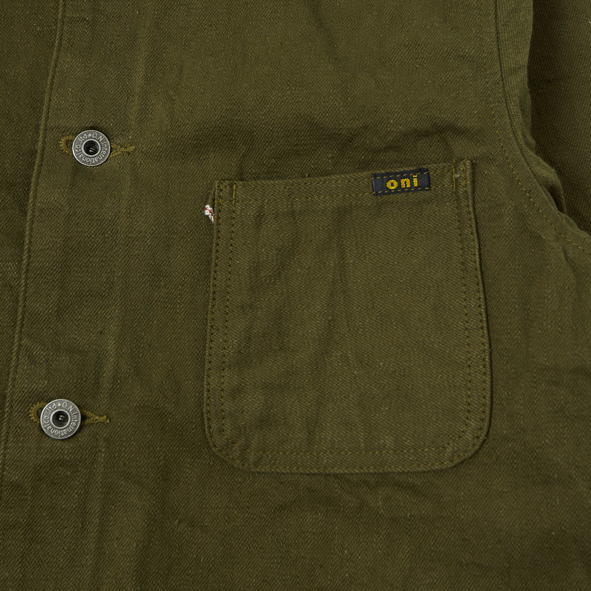 ONI Denim 03501-DKOLSF Sulfur Coverall Jacket - Dark Olive
