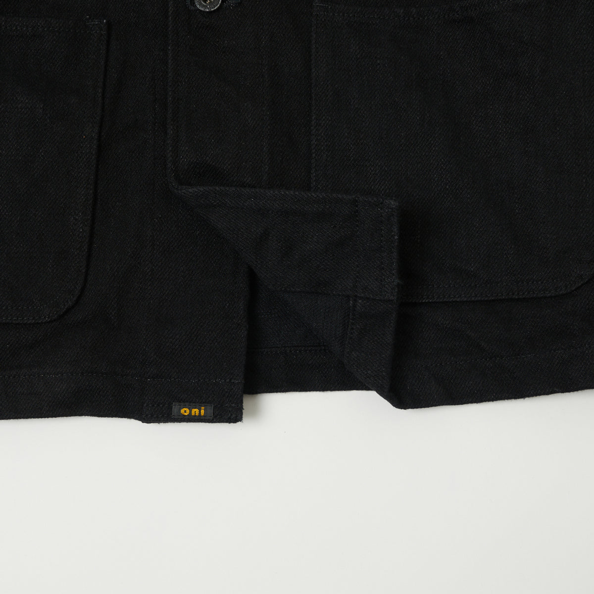 ONI Denim 03502ZR-BKBK 'Secret Denim' Coverall Jacket - Rinsed - Black