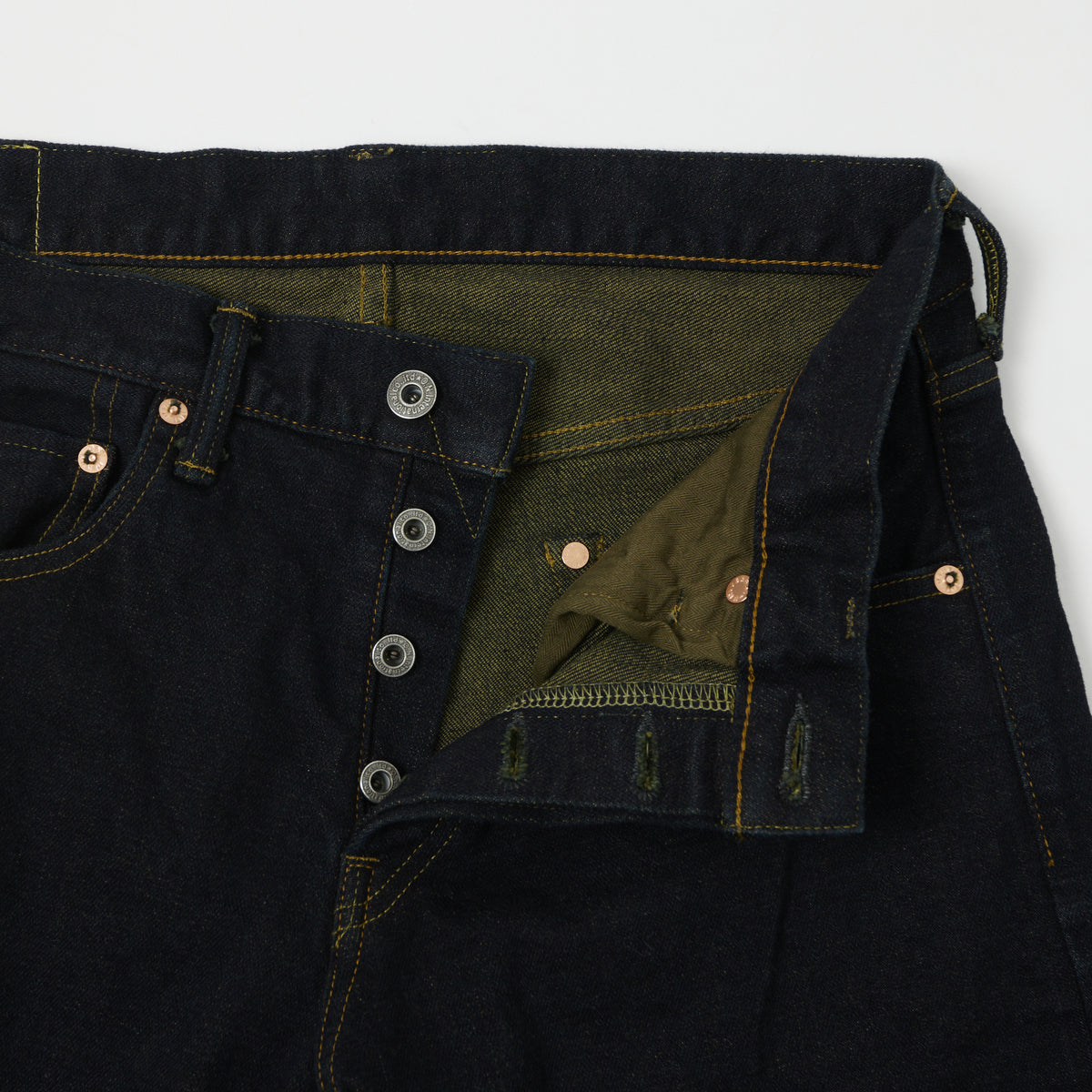 ONI Denim 122S-GR Slim Tapered Jean - Green Overdye One Wash