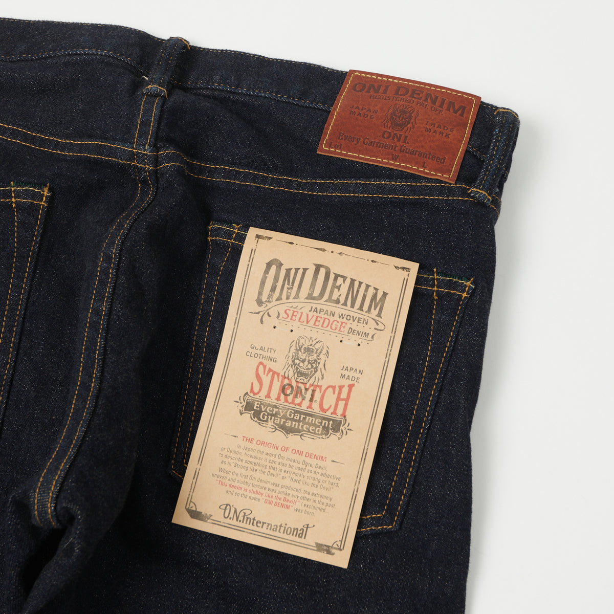 ONI Denim 122S-BE 15oz Slim Tapered Stretch Jean - One Wash