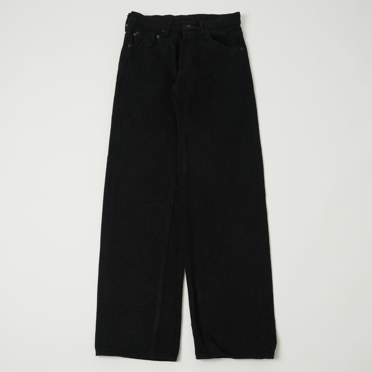 ONI Denim 200ZR-BKBK 20oz 'Secret Denim' Wide Straight Jean - Black One Wash
