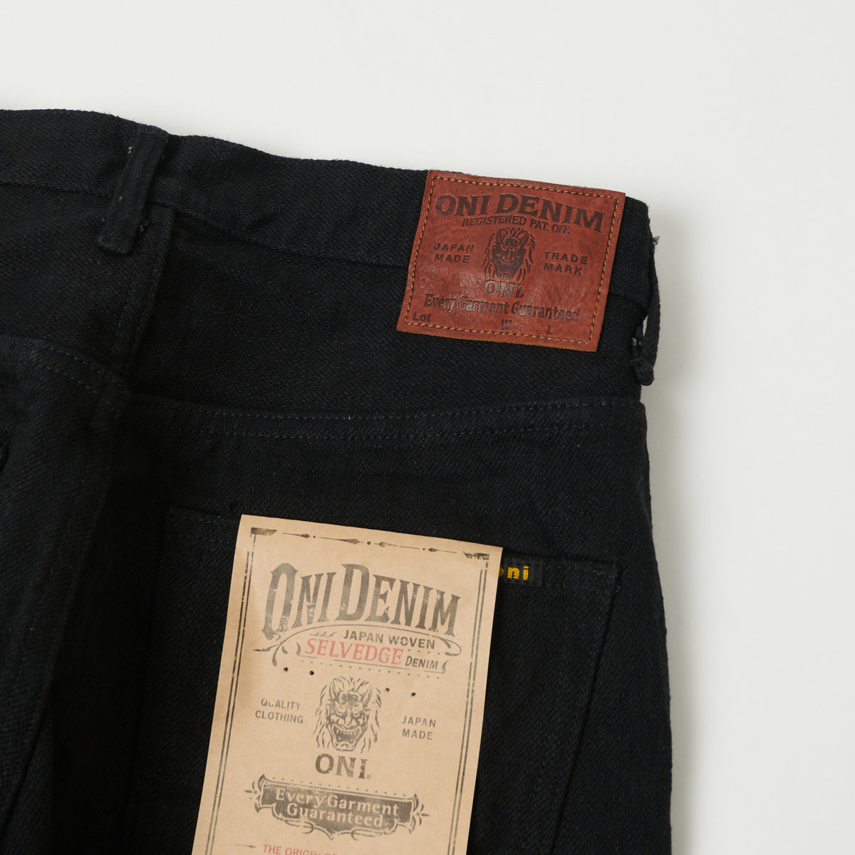 ONI Denim 200ZR-BKBK 20oz 'Secret Denim' Wide Straight Jean - Black One Wash
