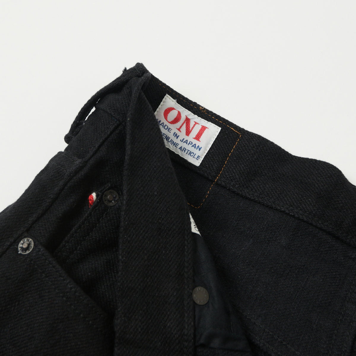 ONI Denim 200ZR-BKBK 20oz 'Secret Denim' Wide Straight Jean - Black One Wash