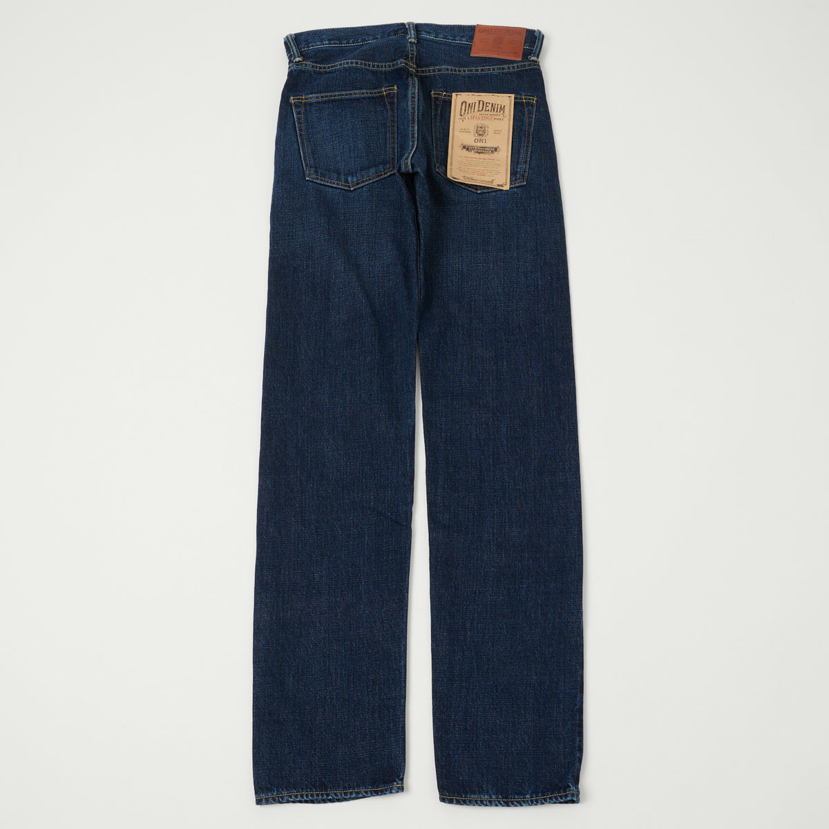 ONI Denim 240 Low Tension 15oz Regular Tapered Jean - 6 Month Used Dark Wash