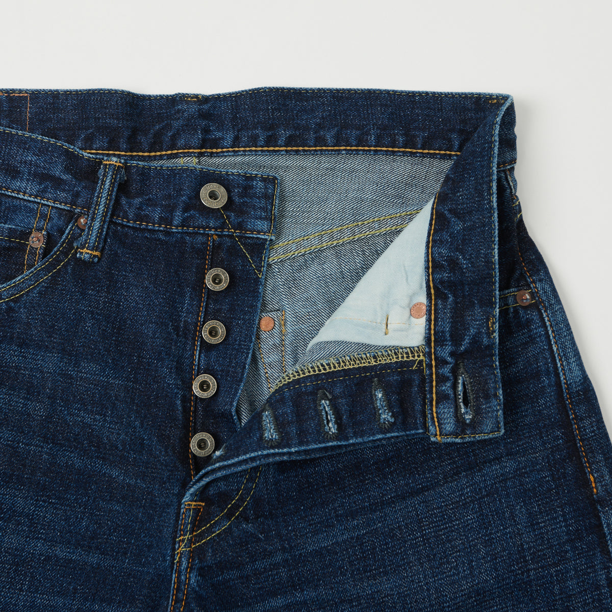 ONI Denim 240 Low Tension 15oz Regular Tapered Jean - 6 Month Used Dark Wash