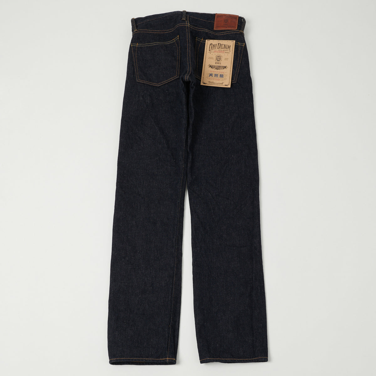 ONI Denim 525-NI 16.5oz Natural Indigo Relaxed Tapered Jean - One Wash