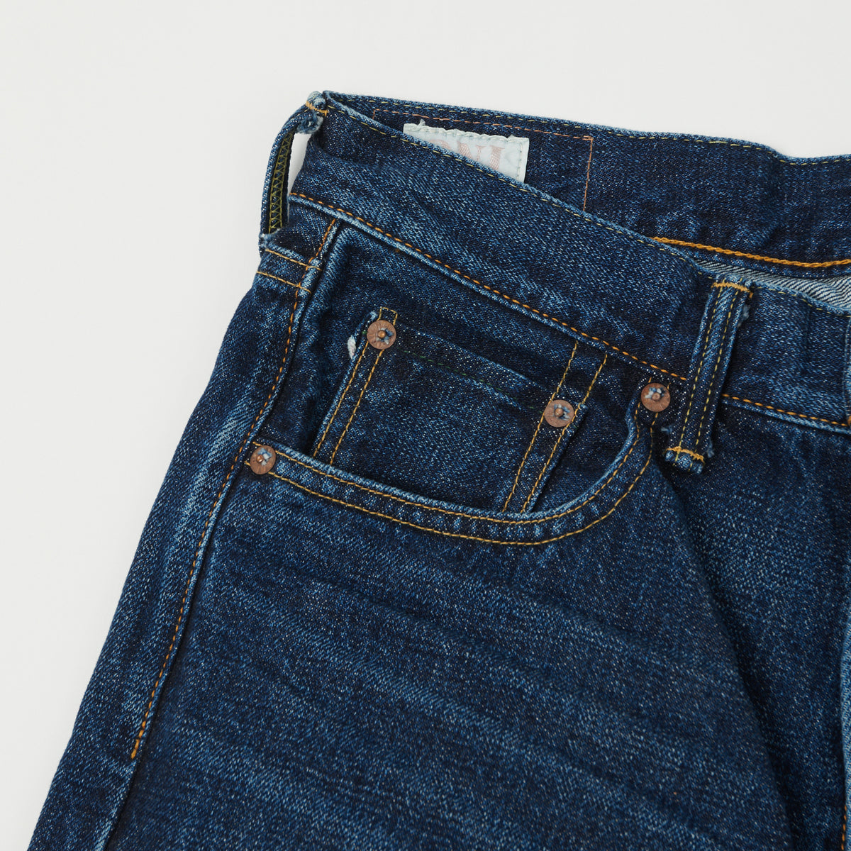 ONI Denim 540 Low Tension 15oz Regular Tapered Jean - 6 Month Used Dark Wash