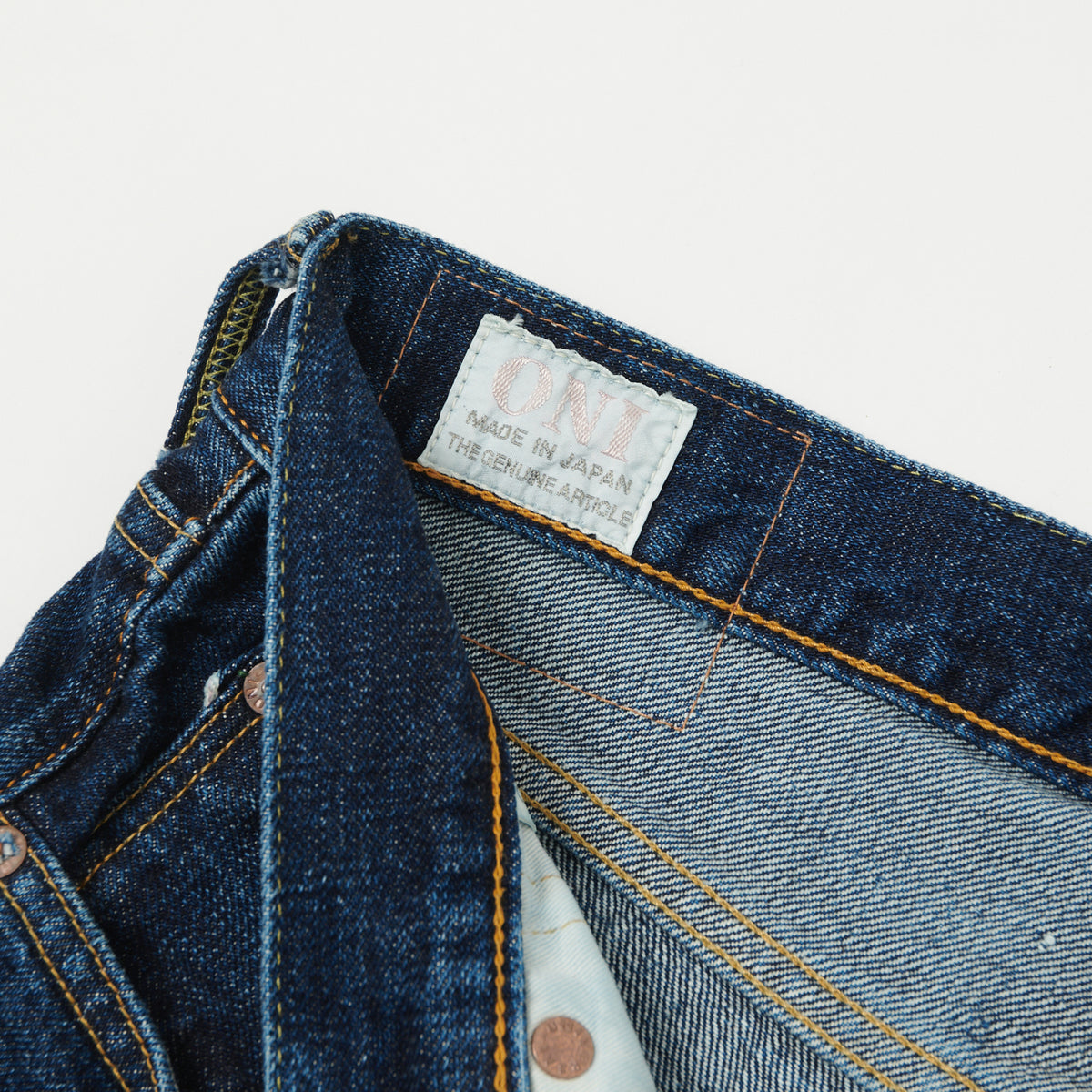 ONI Denim 540 Low Tension 15oz Regular Tapered Jean - 6 Month Used Dark Wash