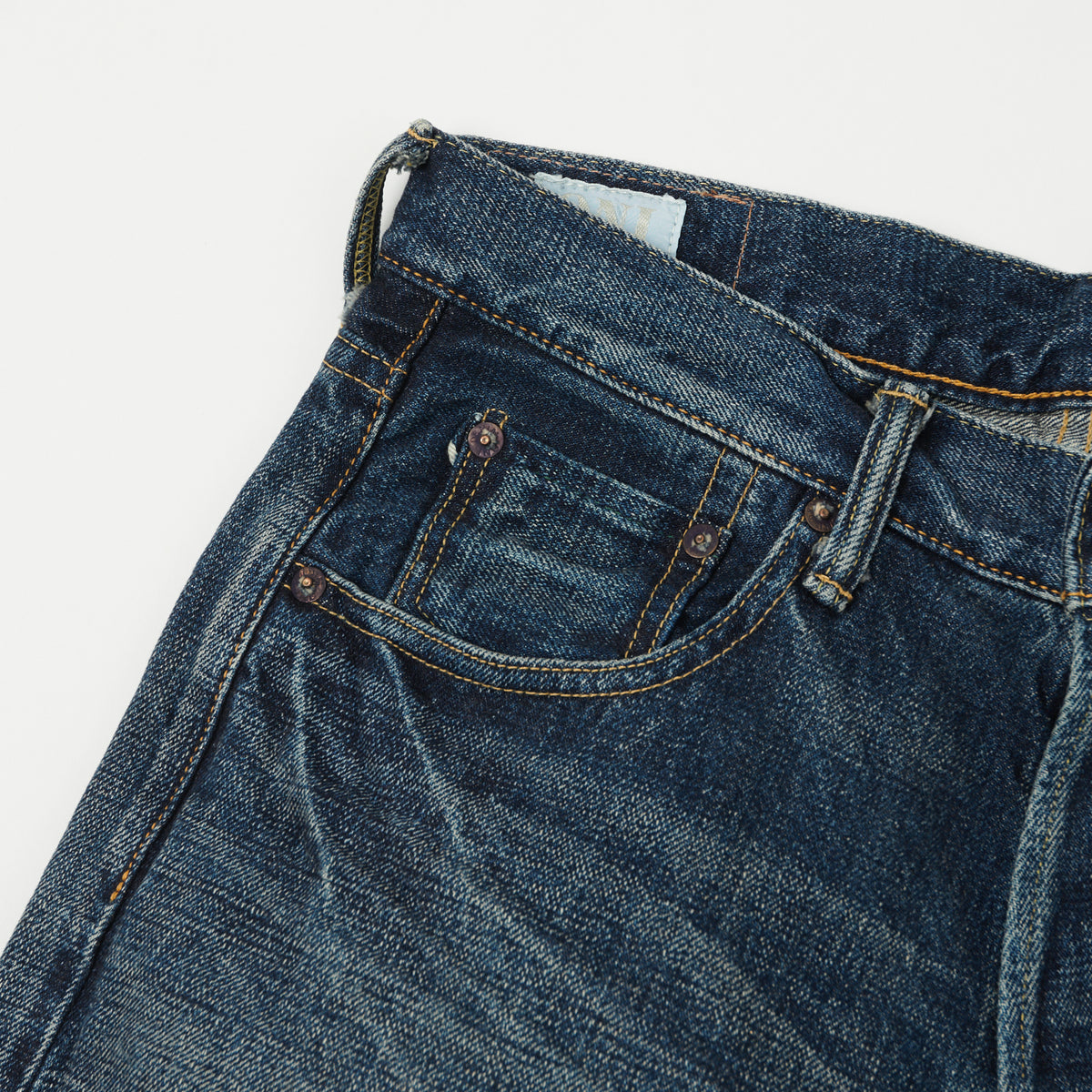 ONI Denim 540 Low Tension 15oz Slim Tapered Jean - 18 Month Used Light Wash