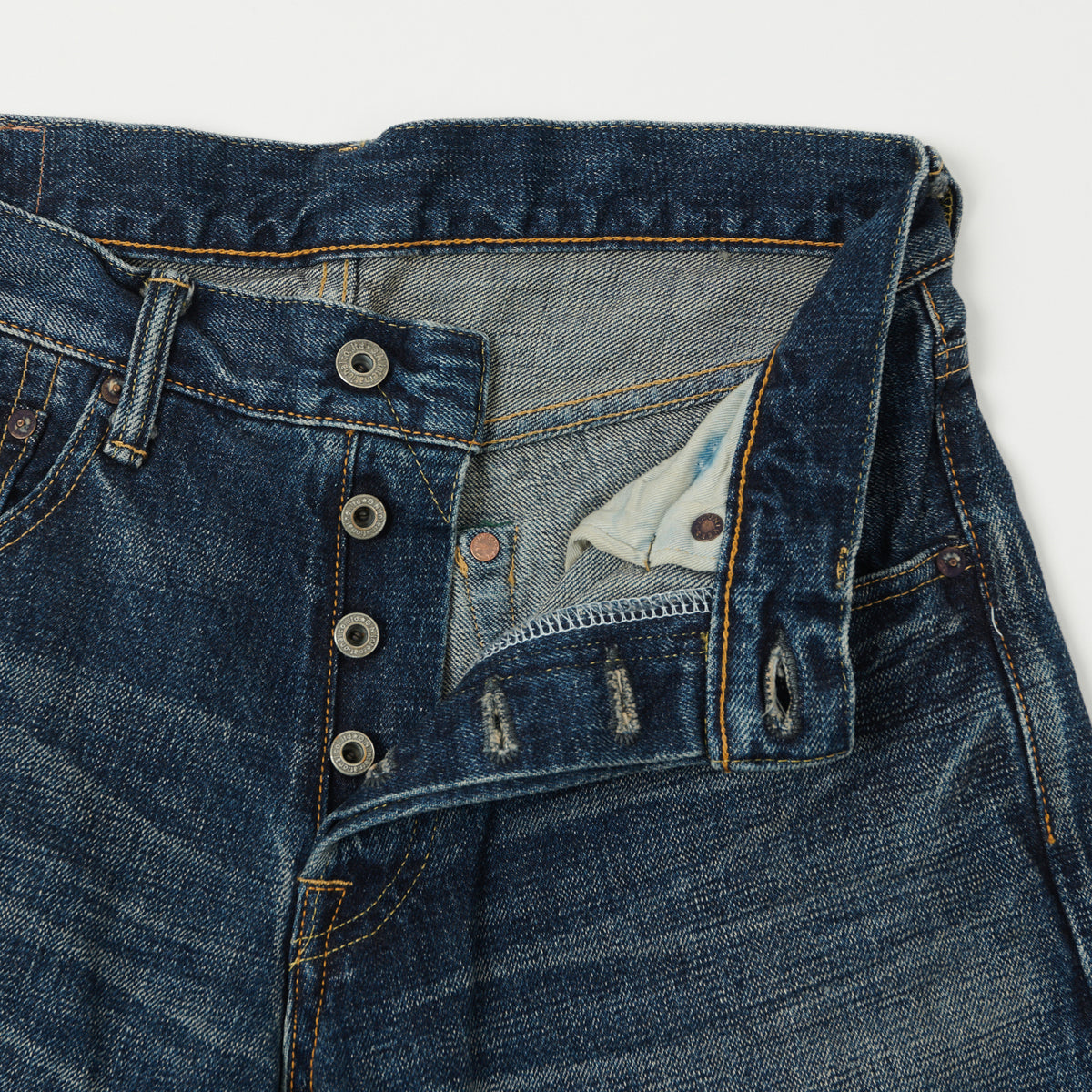 ONI Denim 540 Low Tension 15oz Slim Tapered Jean - 18 Month Used Light Wash